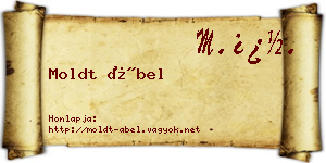 Moldt Ábel névjegykártya